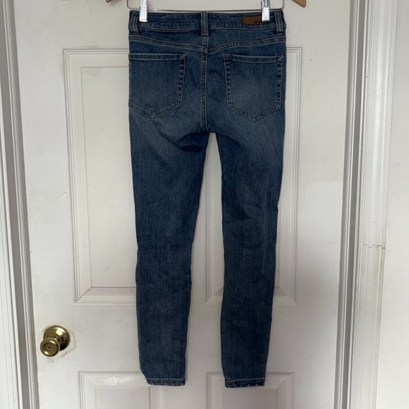 Garage Mid Rise Distressed Skinny Jeans - Picture 2 of 4